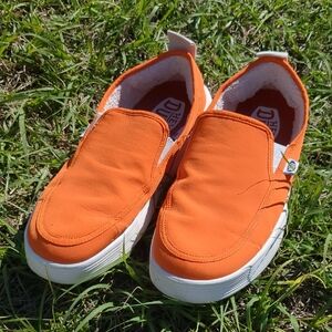 Hey Dude Bright Orange Slip-Ons